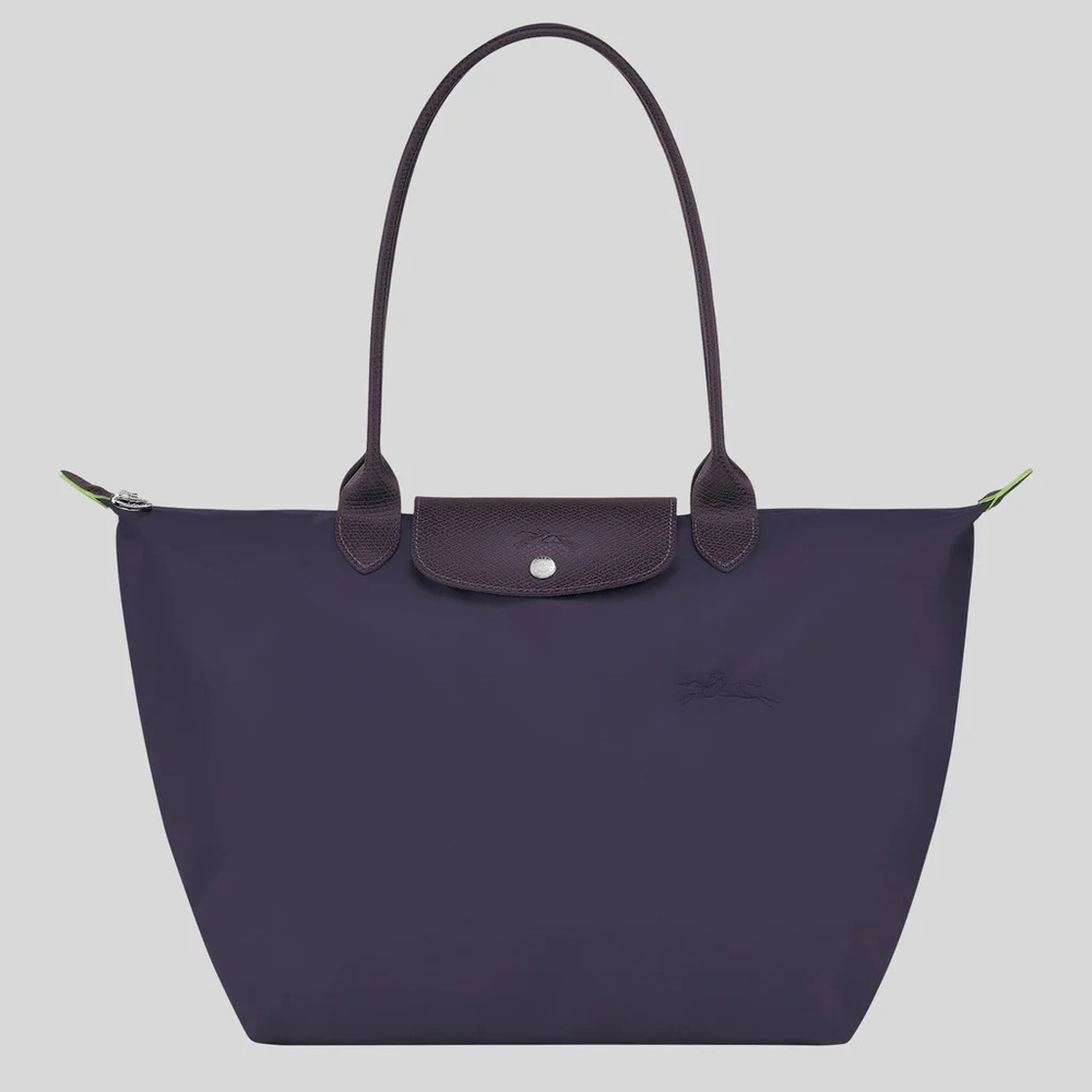 Longchamp Le Pliage Large tote in purple mulberry